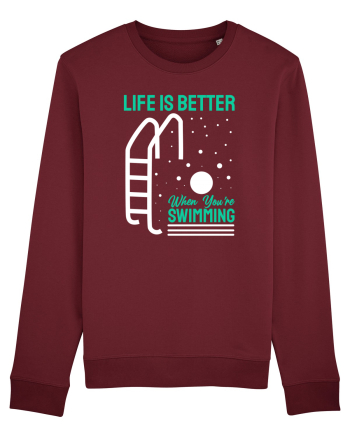 pentru pasionații de înot - Life is Better When You are Swimming Burgundy