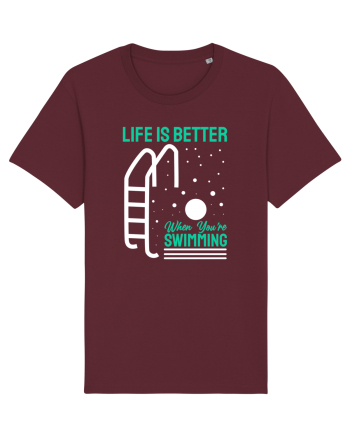 pentru pasionații de înot - Life is Better When You are Swimming Burgundy