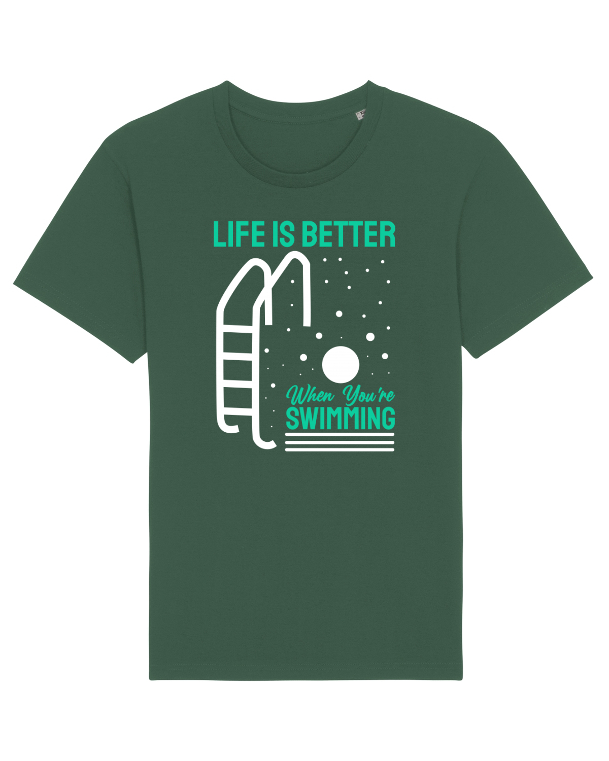 Tricou mânecă scurtă Unisex Rocker Bottle Green