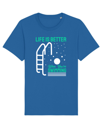 pentru pasionații de înot - Life is Better When You are Swimming Royal Blue