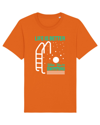 pentru pasionații de înot - Life is Better When You are Swimming Bright Orange