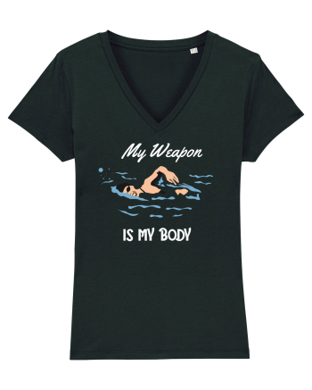 pentru pasionații de înot - My Weapon is My Body Black