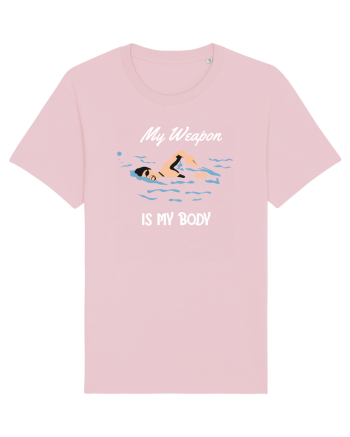pentru pasionații de înot - My Weapon is My Body Cotton Pink