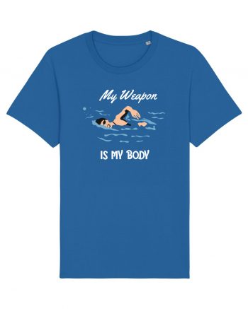 pentru pasionații de înot - My Weapon is My Body Royal Blue