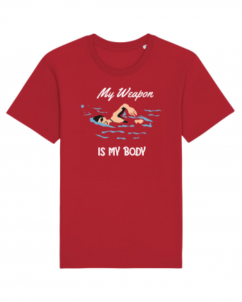 pentru pasionații de înot - My Weapon is My Body Red