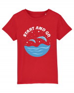 pentru pasionații de înot - Start and Go! Tricou mânecă scurtă  Copii Mini Creator