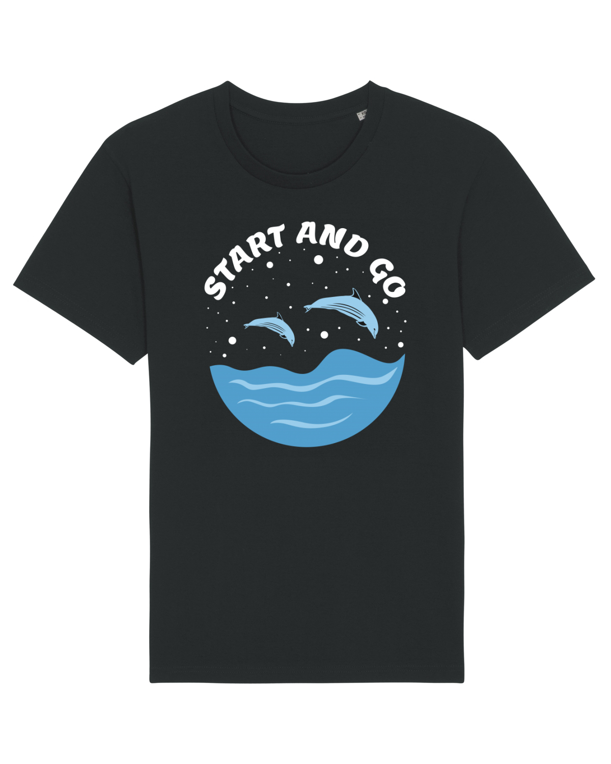 Tricou mânecă scurtă Unisex Rocker Black