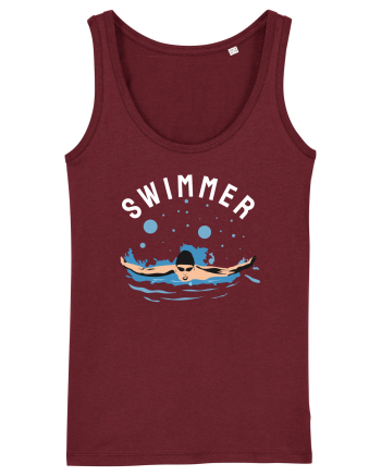 pentru pasionații de înot - Swimmer Burgundy