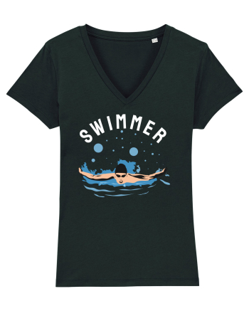pentru pasionații de înot - Swimmer Black
