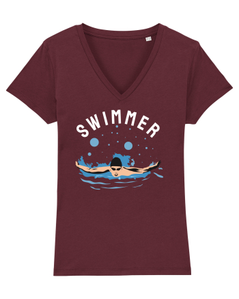pentru pasionații de înot - Swimmer Burgundy