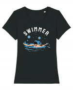 pentru pasionații de înot - Swimmer Tricou mânecă scurtă guler larg fitted Damă Expresser