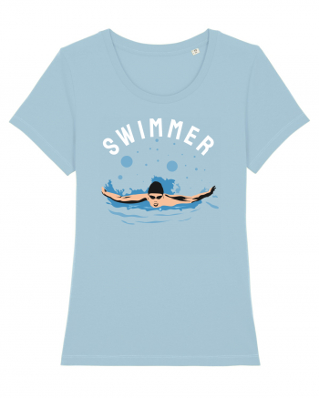 pentru pasionații de înot - Swimmer Sky Blue