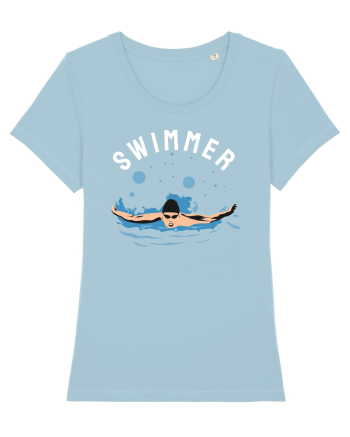 pentru pasionații de înot - Swimmer Sky Blue