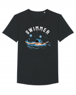 pentru pasionații de înot - Swimmer Tricou mânecă scurtă guler larg Bărbat Skater