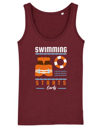 pentru pasionații de înot - Swimming Starts Early Burgundy