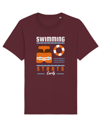 pentru pasionații de înot - Swimming Starts Early Burgundy
