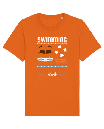 pentru pasionații de înot - Swimming Starts Early Bright Orange