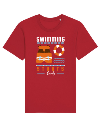 pentru pasionații de înot - Swimming Starts Early Red