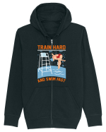 pentru pasionații de înot - Train Hard and Swim Fast Hanorac cu fermoar Unisex Connector