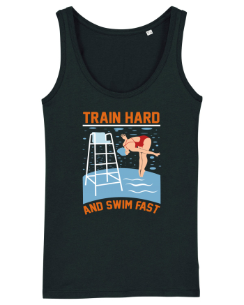 pentru pasionații de înot - Train Hard and Swim Fast Black