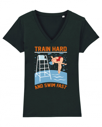 pentru pasionații de înot - Train Hard and Swim Fast Black