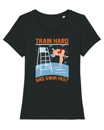 pentru pasionații de înot - Train Hard and Swim Fast Black