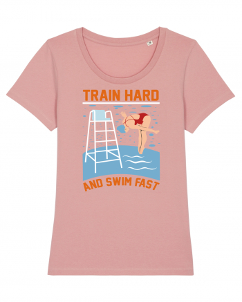 pentru pasionații de înot - Train Hard and Swim Fast Canyon Pink
