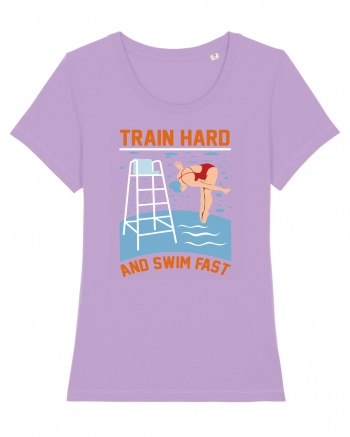 pentru pasionații de înot - Train Hard and Swim Fast Lavender Dawn