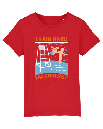 pentru pasionații de înot - Train Hard and Swim Fast Red