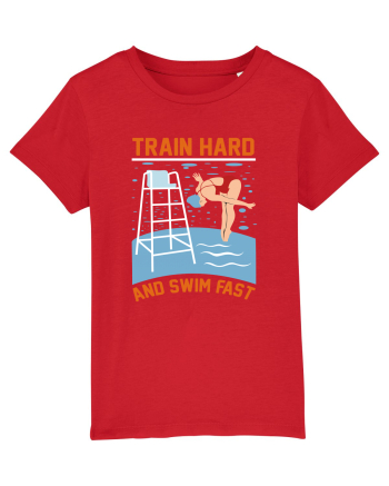 pentru pasionații de înot - Train Hard and Swim Fast Red