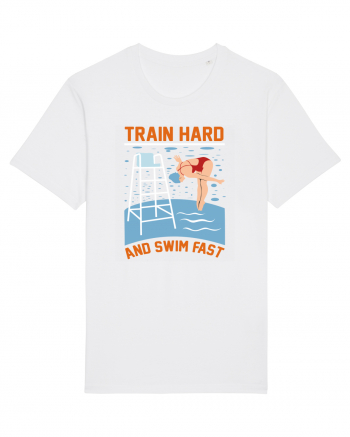 pentru pasionații de înot - Train Hard and Swim Fast White