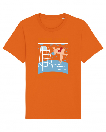 pentru pasionații de înot - Train Hard and Swim Fast Bright Orange