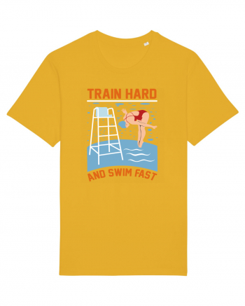 pentru pasionații de înot - Train Hard and Swim Fast Spectra Yellow