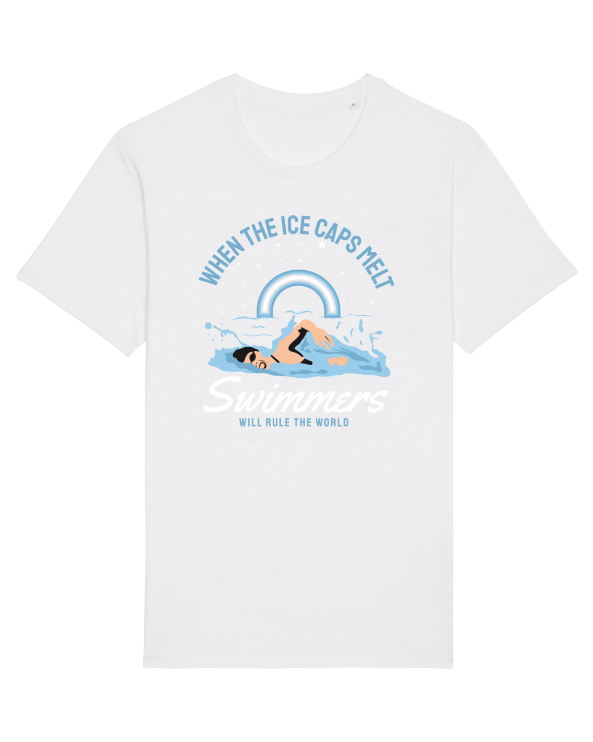 Tricou mânecă scurtă Unisex Rocker White