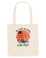pentru pasionații de înot - My Life is Cool in the Pool Sacoșă textilă