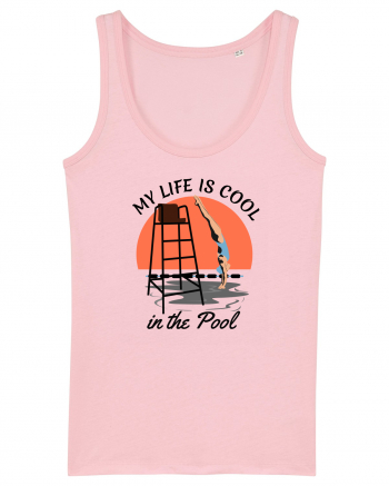 pentru pasionații de înot - My Life is Cool in the Pool Cotton Pink