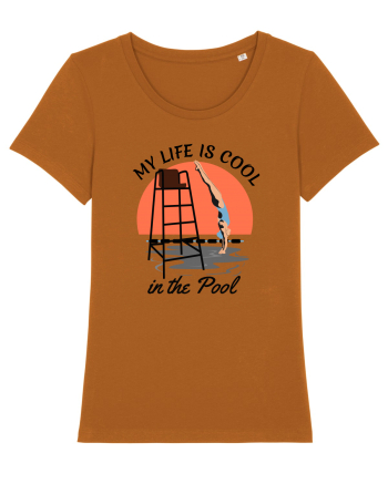 pentru pasionații de înot - My Life is Cool in the Pool Roasted Orange