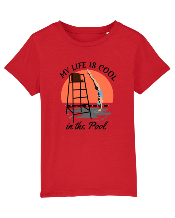pentru pasionații de înot - My Life is Cool in the Pool Red