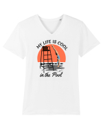 pentru pasionații de înot - My Life is Cool in the Pool Tricou mânecă scurtă guler V Bărbat Presenter