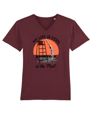 pentru pasionații de înot - My Life is Cool in the Pool Burgundy