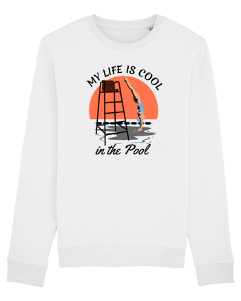 pentru pasionații de înot - My Life is Cool in the Pool White