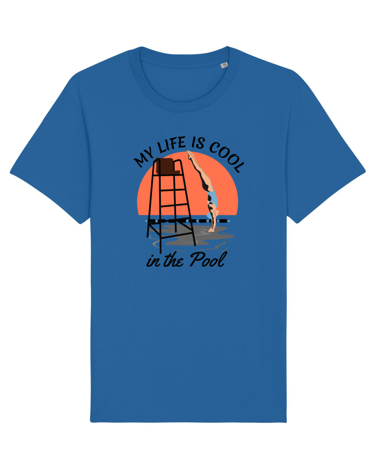 Tricou mânecă scurtă Unisex Rocker Royal Blue