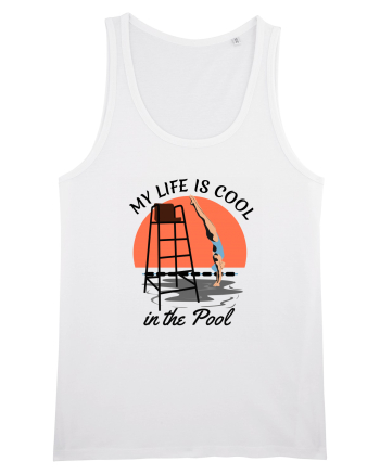 pentru pasionații de înot - My Life is Cool in the Pool White