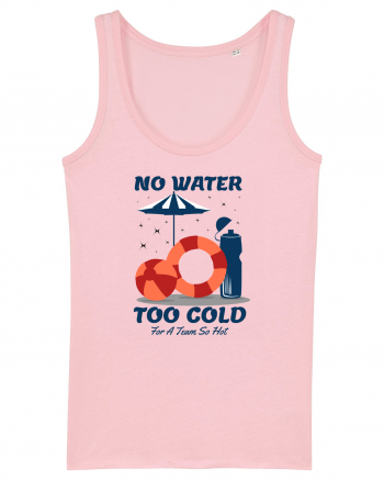 pentru pasionații de înot - No Water Too Cold for a Team So Hot Cotton Pink