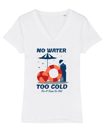 pentru pasionații de înot - No Water Too Cold for a Team So Hot White