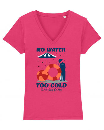 pentru pasionații de înot - No Water Too Cold for a Team So Hot Raspberry