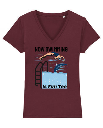 pentru pasionații de înot - Now Swimming is Fun Too Burgundy