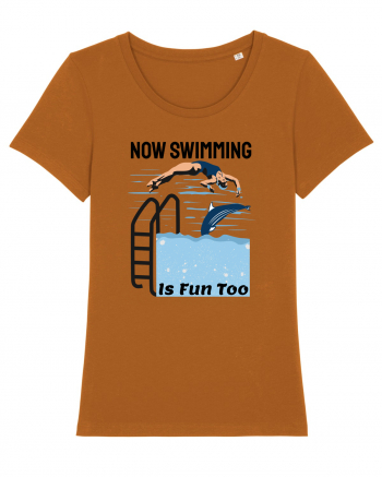 pentru pasionații de înot - Now Swimming is Fun Too Roasted Orange