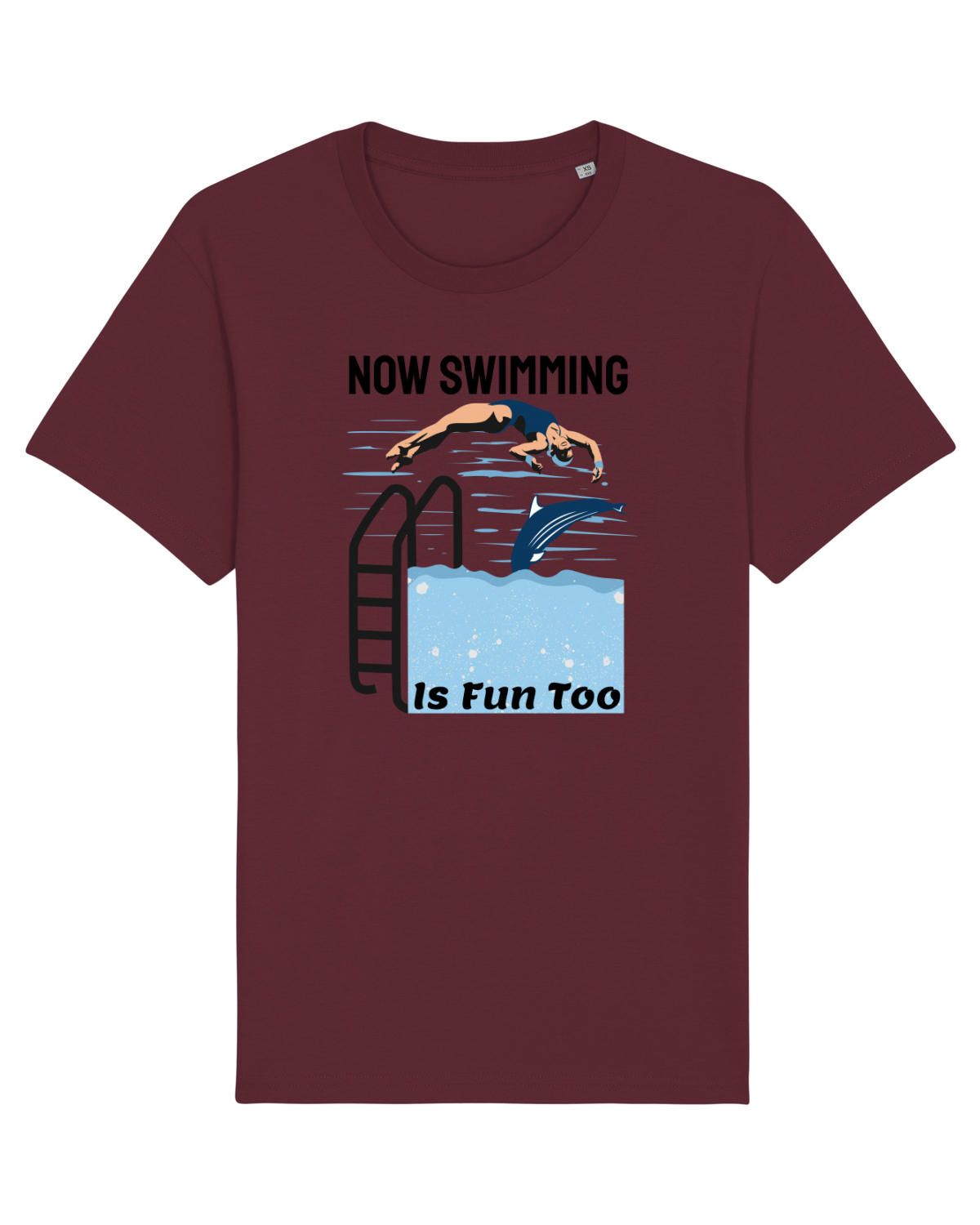 Tricou mânecă scurtă Unisex Rocker Burgundy