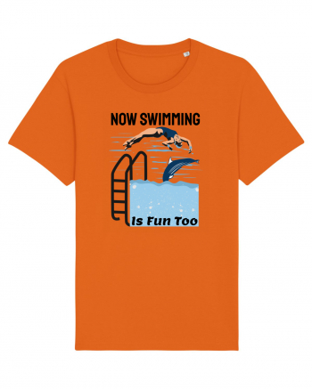 pentru pasionații de înot - Now Swimming is Fun Too Bright Orange